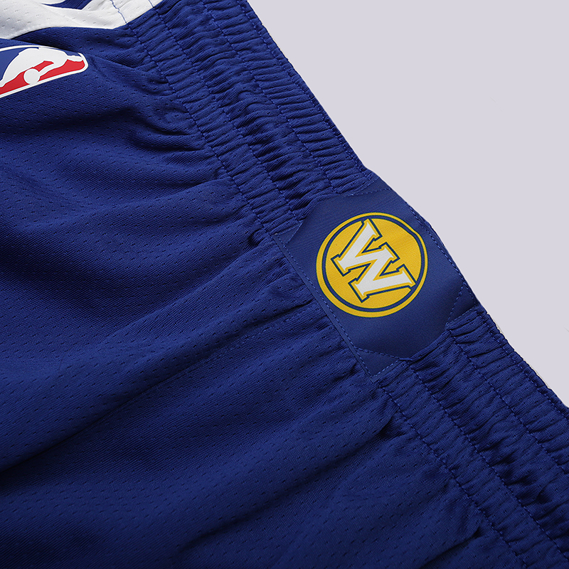 мужские синие шорты Nike Golden State Warriors Icon Edition Swingman NBA Shorts 866809-495 - цена, описание, фото 4